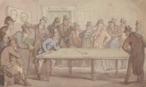 La sala da biliardo da Thomas Rowlandson